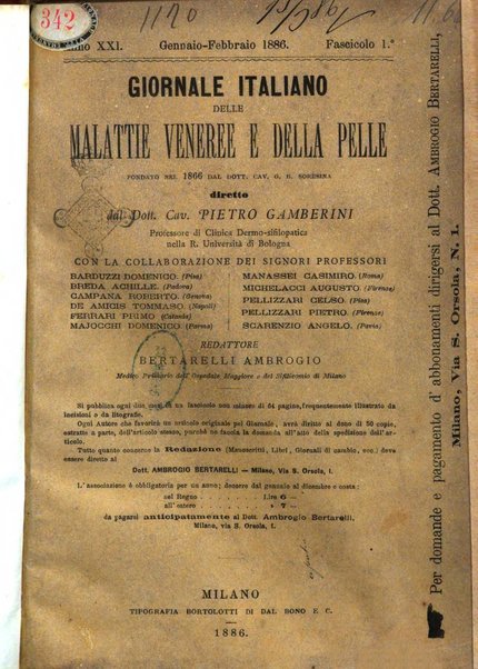 Giornale italiano delle malattie veneree e della pelle