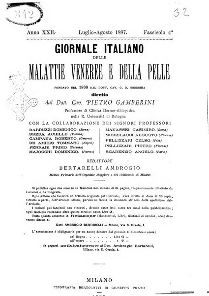 Giornale italiano delle malattie veneree e della pelle