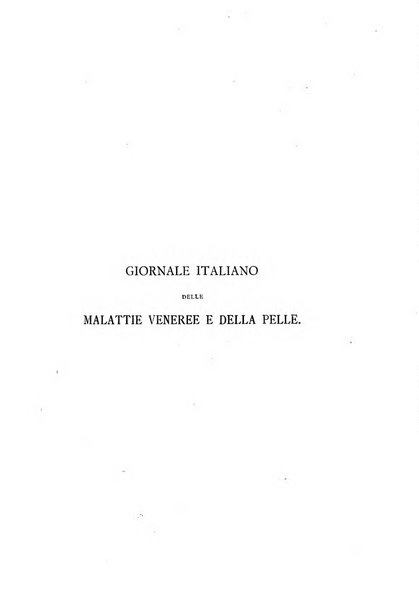 Giornale italiano delle malattie veneree e della pelle