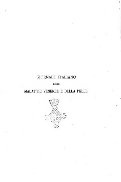 Giornale italiano delle malattie veneree e della pelle