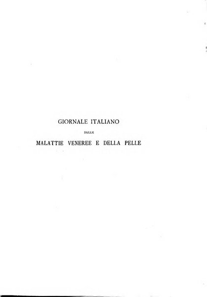 Giornale italiano delle malattie veneree e della pelle