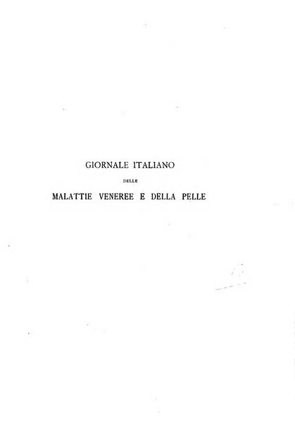 Giornale italiano delle malattie veneree e della pelle