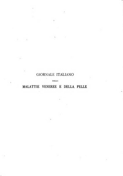 Giornale italiano delle malattie veneree e della pelle