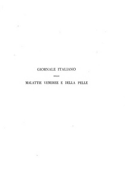 Giornale italiano delle malattie veneree e della pelle