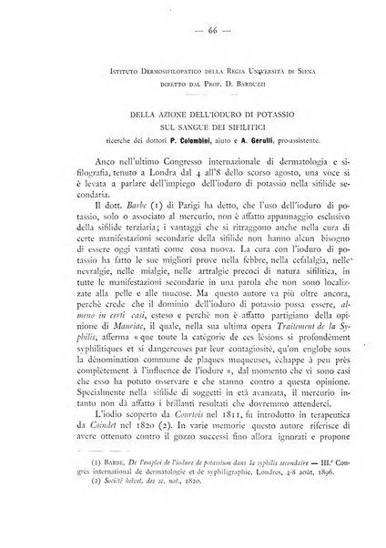 Giornale italiano delle malattie veneree e della pelle