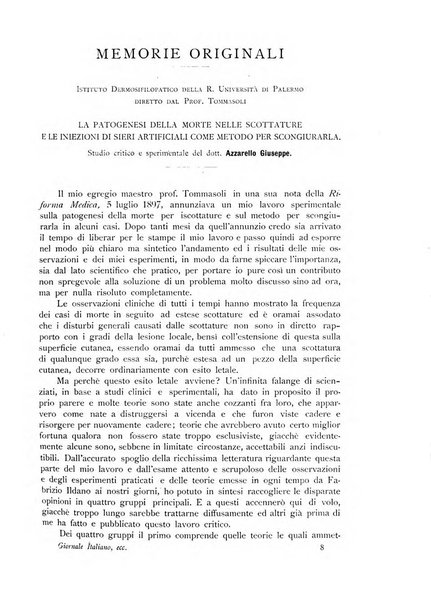 Giornale italiano delle malattie veneree e della pelle