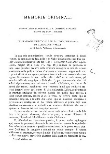 Giornale italiano delle malattie veneree e della pelle