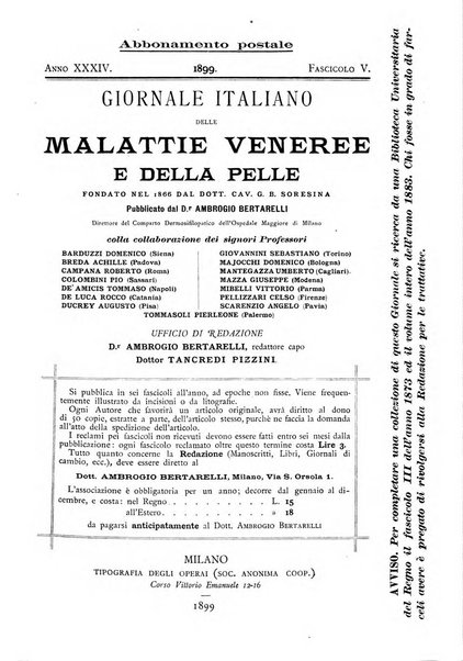 Giornale italiano delle malattie veneree e della pelle