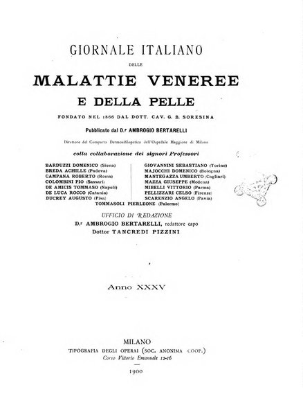 Giornale italiano delle malattie veneree e della pelle