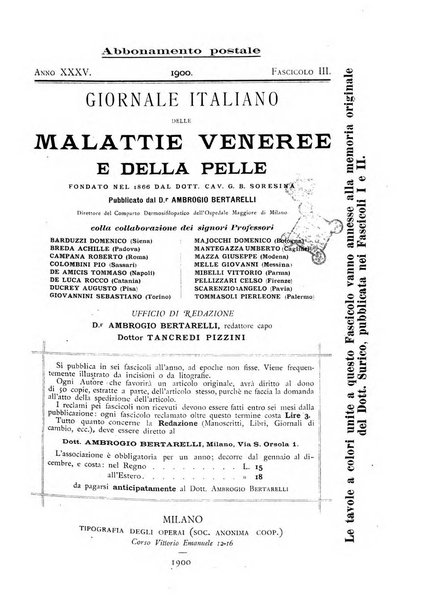 Giornale italiano delle malattie veneree e della pelle