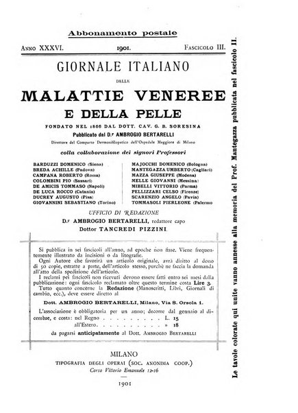 Giornale italiano delle malattie veneree e della pelle