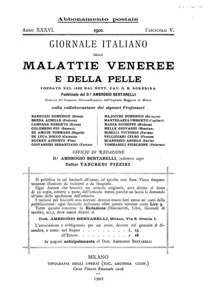 Giornale italiano delle malattie veneree e della pelle