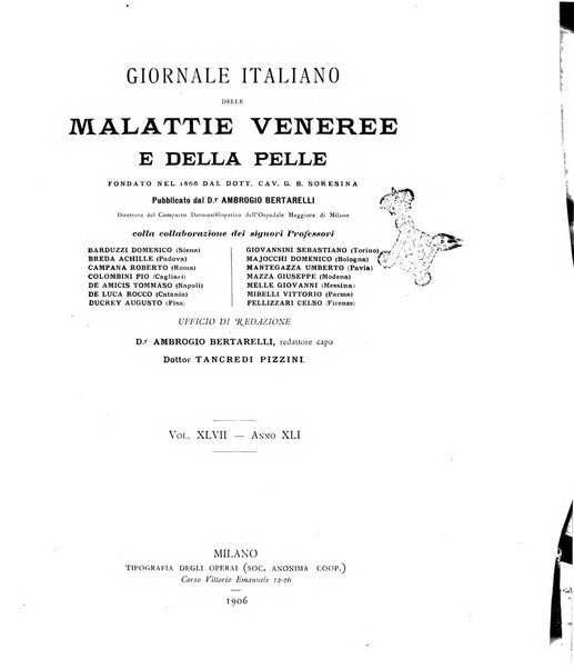 Giornale italiano delle malattie veneree e della pelle