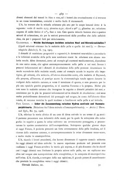 Giornale italiano delle malattie veneree e della pelle