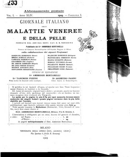 Giornale italiano delle malattie veneree e della pelle