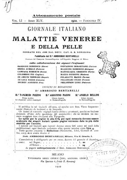 Giornale italiano delle malattie veneree e della pelle