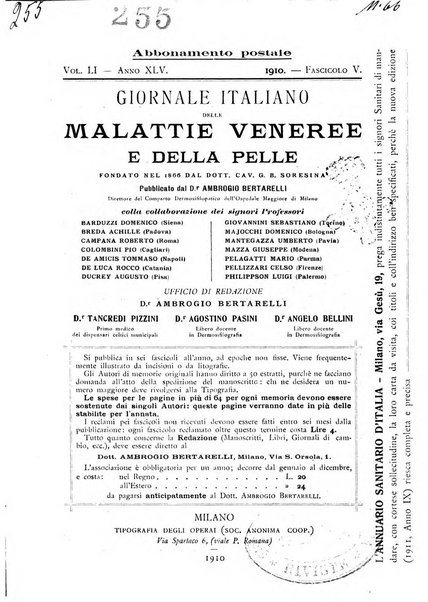 Giornale italiano delle malattie veneree e della pelle