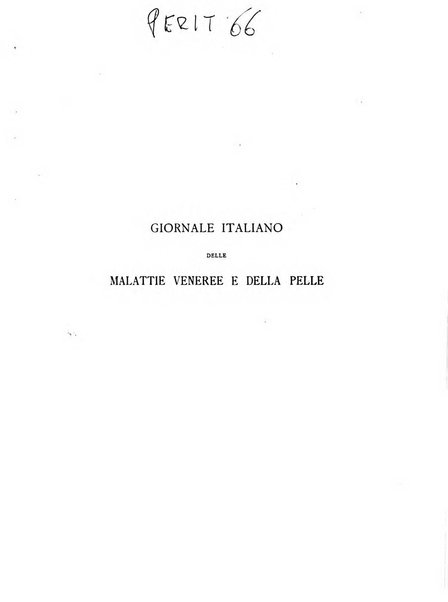 Giornale italiano delle malattie veneree e della pelle