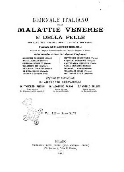 Giornale italiano delle malattie veneree e della pelle