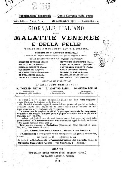 Giornale italiano delle malattie veneree e della pelle