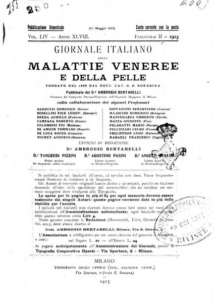 Giornale italiano delle malattie veneree e della pelle