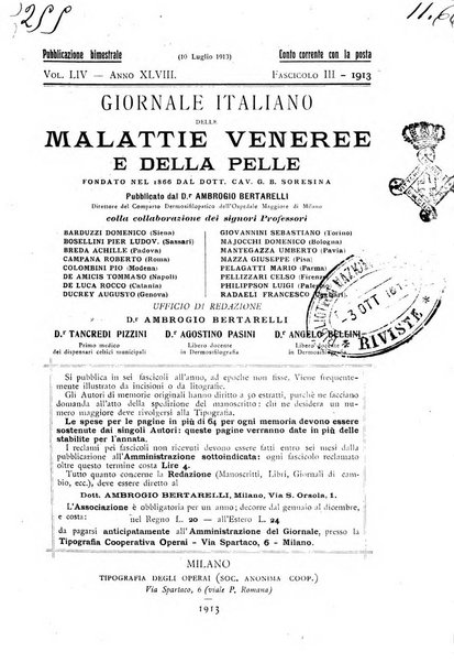 Giornale italiano delle malattie veneree e della pelle