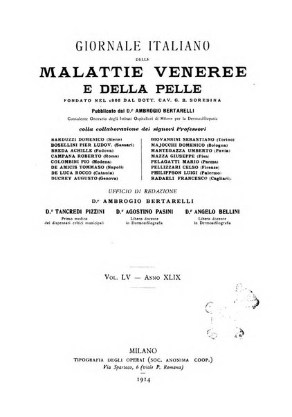 Giornale italiano delle malattie veneree e della pelle