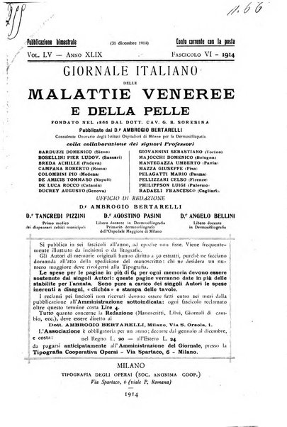 Giornale italiano delle malattie veneree e della pelle