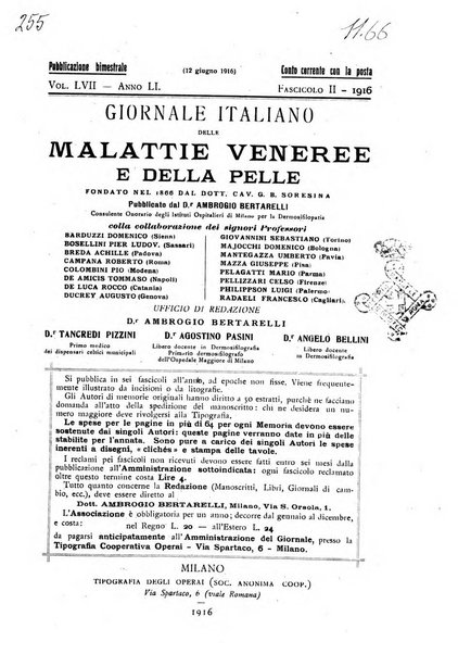 Giornale italiano delle malattie veneree e della pelle