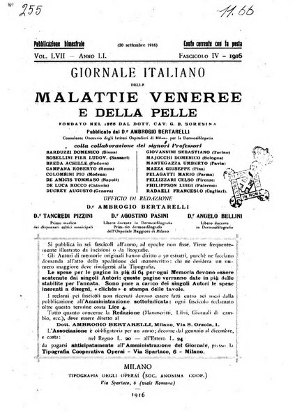 Giornale italiano delle malattie veneree e della pelle