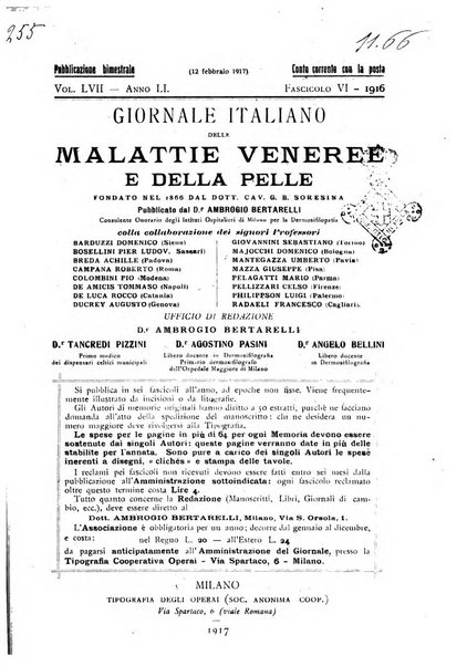 Giornale italiano delle malattie veneree e della pelle