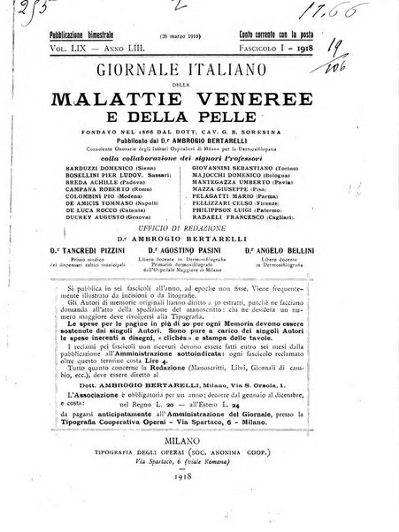 Giornale italiano delle malattie veneree e della pelle