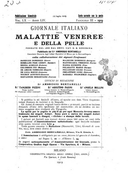 Giornale italiano delle malattie veneree e della pelle