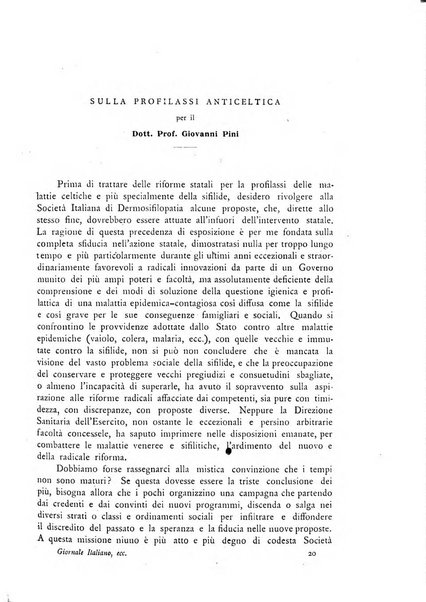 Giornale italiano delle malattie veneree e della pelle