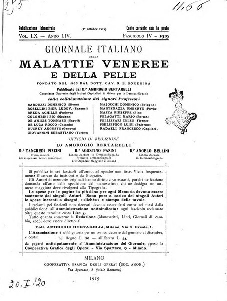 Giornale italiano delle malattie veneree e della pelle