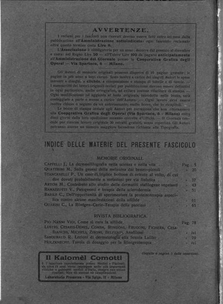 Giornale italiano delle malattie veneree e della pelle