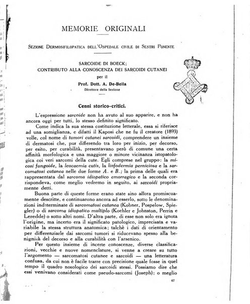 Giornale italiano delle malattie veneree e della pelle