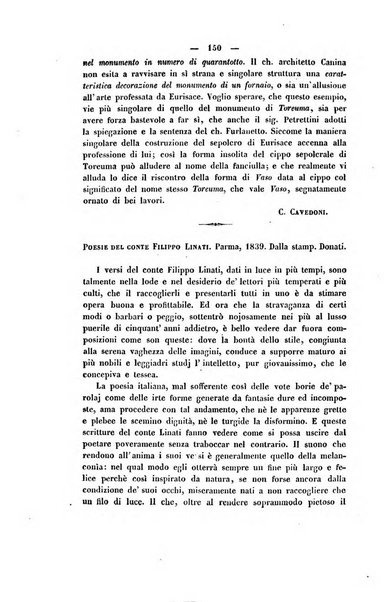 Il giornale letterario scientifico modenese raccolta periodica di produzioni scelte originali italiane e straniere inedite in Italia