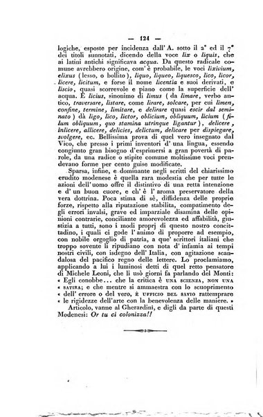 Il giornale letterario scientifico modenese raccolta periodica di produzioni scelte originali italiane e straniere inedite in Italia