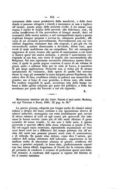 Il giornale letterario scientifico modenese raccolta periodica di produzioni scelte originali italiane e straniere inedite in Italia