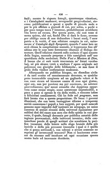 Il giornale letterario scientifico modenese raccolta periodica di produzioni scelte originali italiane e straniere inedite in Italia