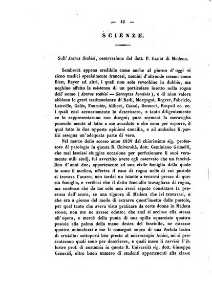 Il giornale letterario scientifico modenese raccolta periodica di produzioni scelte originali italiane e straniere inedite in Italia