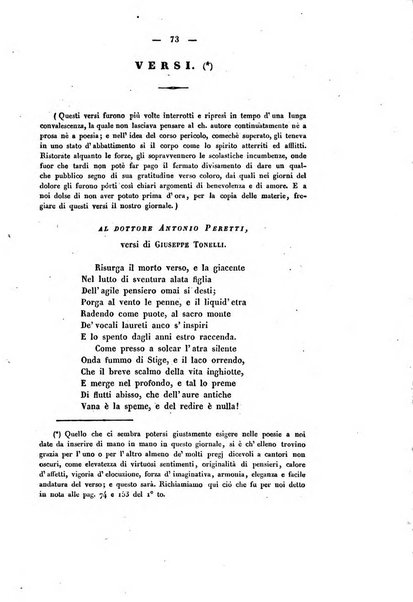 Il giornale letterario scientifico modenese raccolta periodica di produzioni scelte originali italiane e straniere inedite in Italia