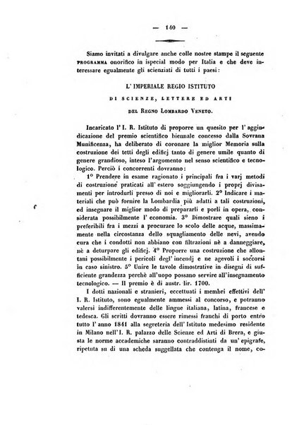 Il giornale letterario scientifico modenese raccolta periodica di produzioni scelte originali italiane e straniere inedite in Italia