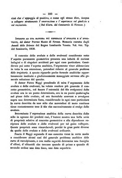 Il giornale letterario scientifico modenese raccolta periodica di produzioni scelte originali italiane e straniere inedite in Italia