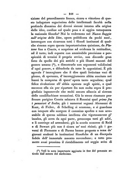 Il giornale letterario scientifico modenese raccolta periodica di produzioni scelte originali italiane e straniere inedite in Italia