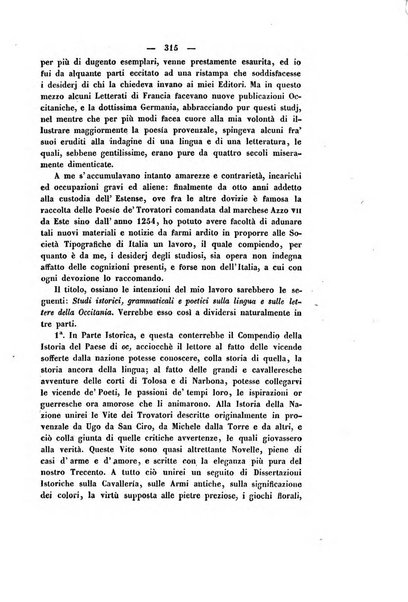 Il giornale letterario scientifico modenese raccolta periodica di produzioni scelte originali italiane e straniere inedite in Italia