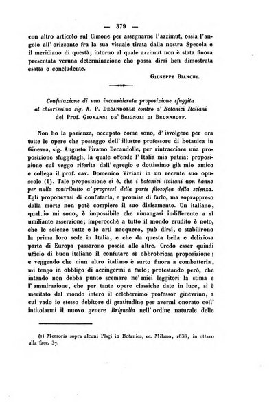 Il giornale letterario scientifico modenese raccolta periodica di produzioni scelte originali italiane e straniere inedite in Italia