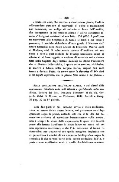 Il giornale letterario scientifico modenese raccolta periodica di produzioni scelte originali italiane e straniere inedite in Italia