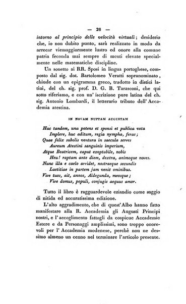 Il giornale letterario scientifico modenese raccolta periodica di produzioni scelte originali italiane e straniere inedite in Italia